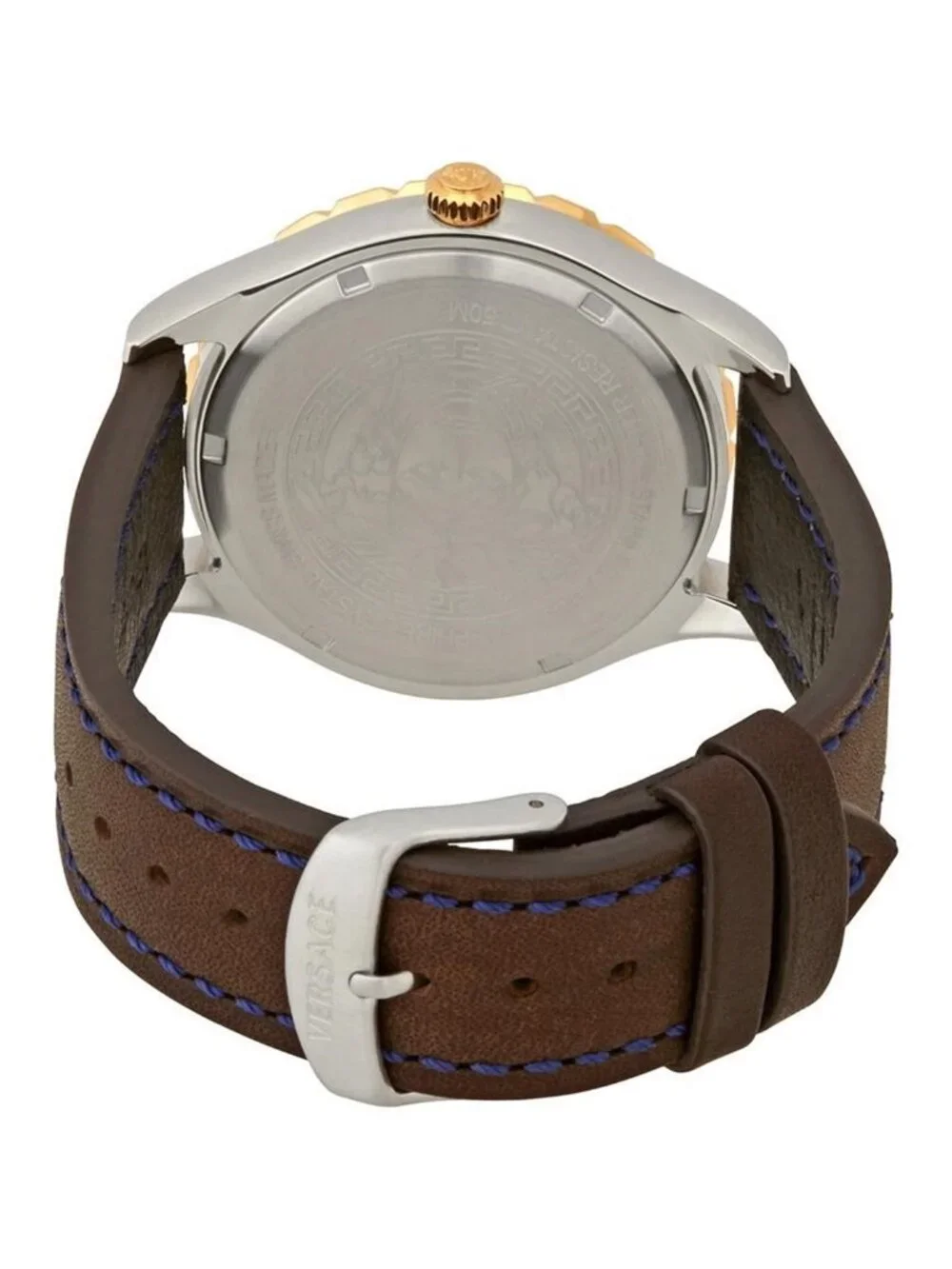 NWT Versace Hellenyium GMT Blue Dial Men's Watch